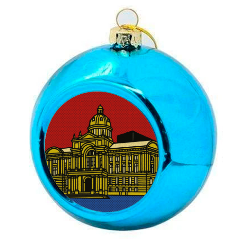 Pop Art Birmingham - Museum and Art Gallery - colourful christmas bauble by Ms Doodle