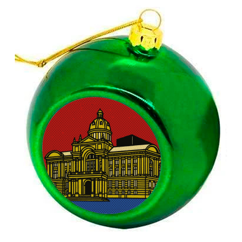 Pop Art Birmingham - Museum and Art Gallery - colourful christmas bauble by Ms Doodle