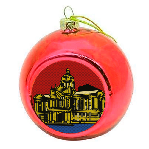 Pop Art Birmingham - Museum and Art Gallery - colourful christmas bauble by Ms Doodle