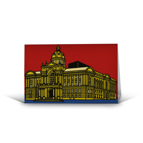 Pop Art Birmingham - Museum and Art Gallery - funny greeting card by Ms Doodle