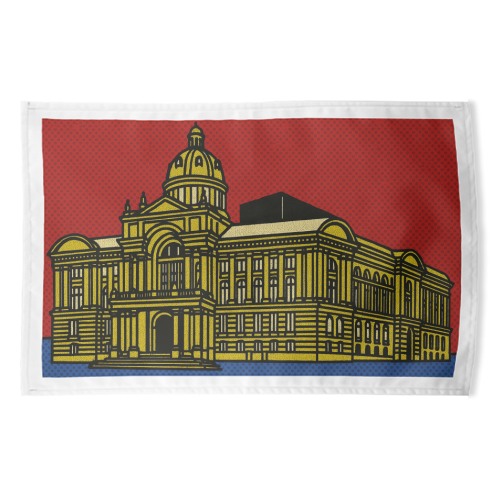 Pop Art Birmingham - Museum and Art Gallery - funny tea towel by Ms Doodle