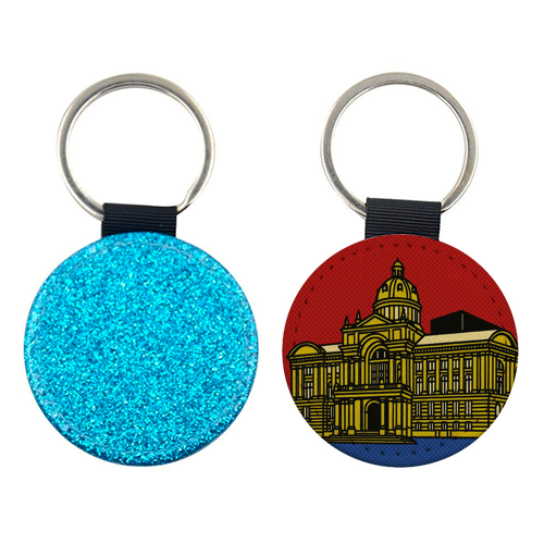 Pop Art Birmingham - Museum and Art Gallery - keyring by Ms Doodle