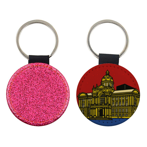 Pop Art Birmingham - Museum and Art Gallery - keyring by Ms Doodle