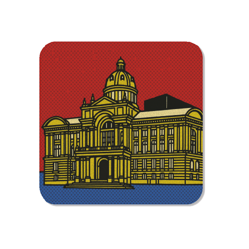 Pop Art Birmingham - Museum and Art Gallery - Magnet by Ms Doodle