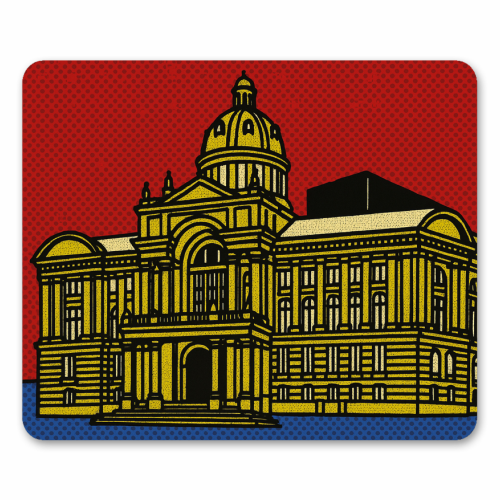 Pop Art Birmingham - Museum and Art Gallery - mouse mat by Ms Doodle