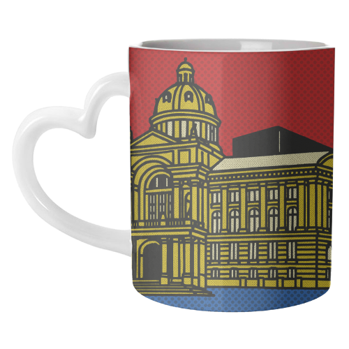 Pop Art Birmingham - Museum and Art Gallery - unique mug by Ms Doodle