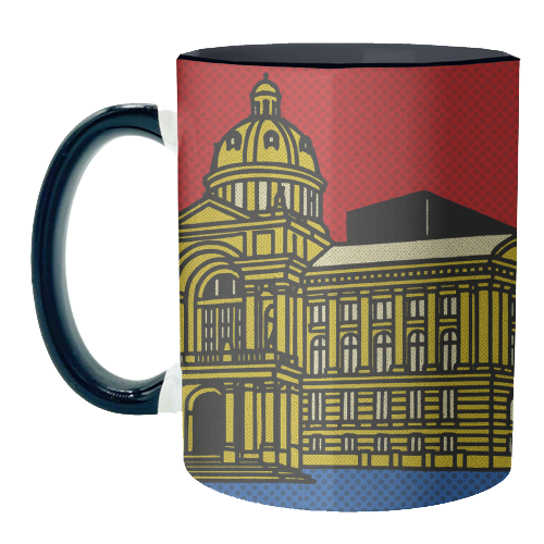 Pop Art Birmingham - Museum and Art Gallery - unique mug by Ms Doodle