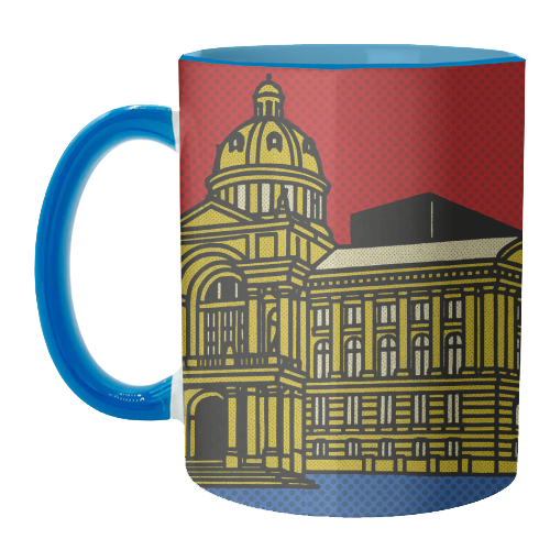 Pop Art Birmingham - Museum and Art Gallery - unique mug by Ms Doodle