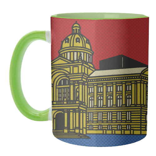 Pop Art Birmingham - Museum and Art Gallery - unique mug by Ms Doodle