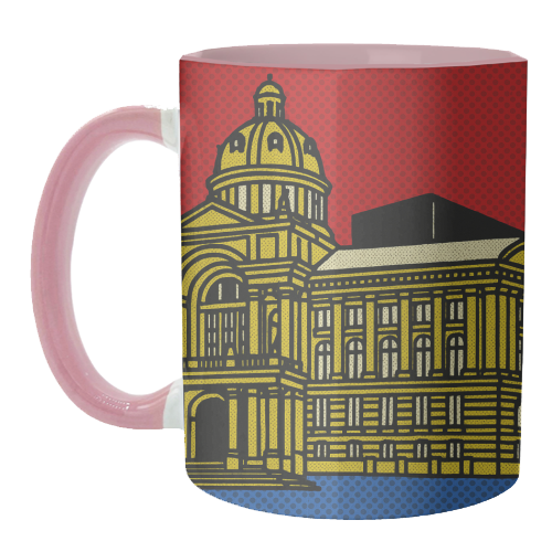 Pop Art Birmingham - Museum and Art Gallery - unique mug by Ms Doodle
