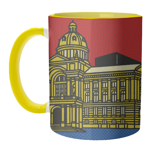 Pop Art Birmingham - Museum and Art Gallery - unique mug by Ms Doodle