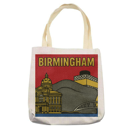 Pop Art Birmingham - printed canvas tote bag by Ms Doodle