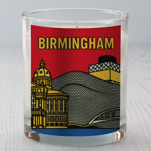 Pop Art Birmingham - scented candle by Ms Doodle