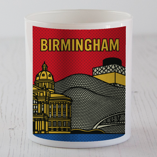 Pop Art Birmingham - scented candle by Ms Doodle