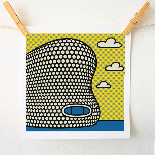 Pop Art Birmingham - Selfridges - A1 - A4 art print by Ms Doodle