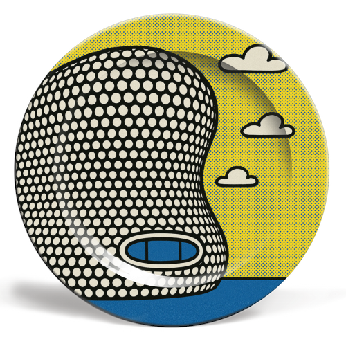 Pop Art Birmingham - Selfridges - ceramic dinner plate by Ms Doodle