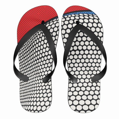 Pop Art Birmingham - Selfridges - funny flip flops by Ms Doodle