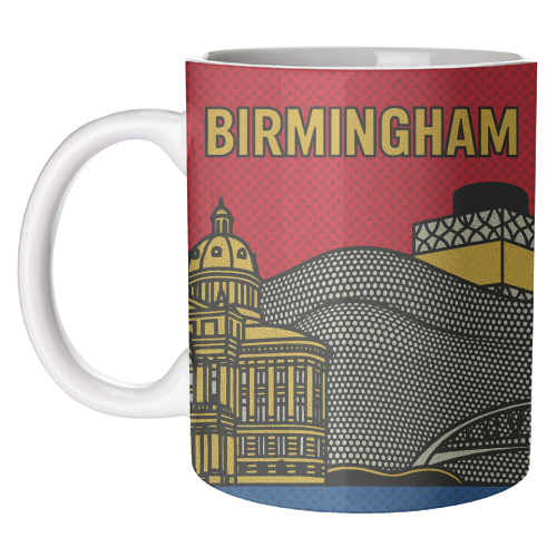 Pop Art Birmingham - unique mug by Ms Doodle