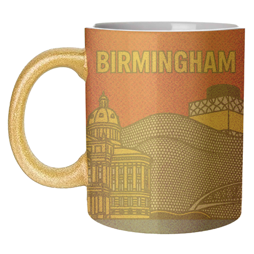 Pop Art Birmingham - unique mug by Ms Doodle
