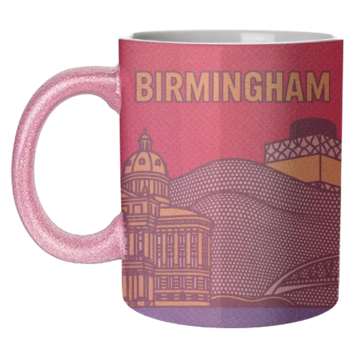 Pop Art Birmingham - unique mug by Ms Doodle