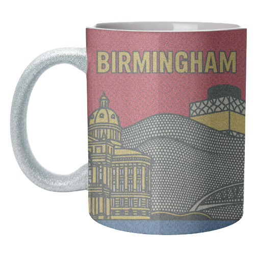 Pop Art Birmingham - unique mug by Ms Doodle