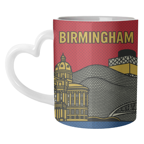 Pop Art Birmingham - unique mug by Ms Doodle