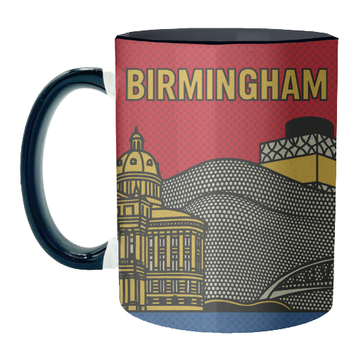 Pop Art Birmingham - unique mug by Ms Doodle