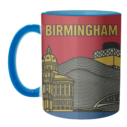 Pop Art Birmingham - unique mug by Ms Doodle