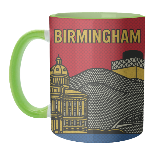 Pop Art Birmingham - unique mug by Ms Doodle