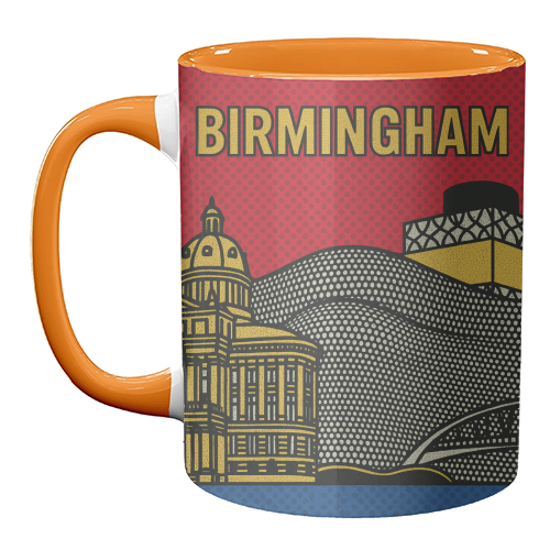 Pop Art Birmingham - unique mug by Ms Doodle