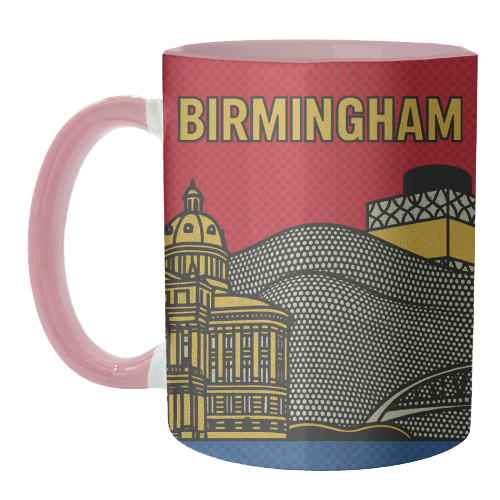 Pop Art Birmingham - unique mug by Ms Doodle