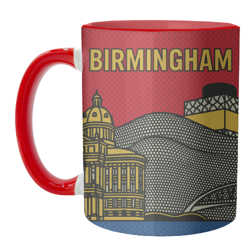 Pop Art Birmingham - unique mug by Ms Doodle