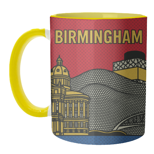 Pop Art Birmingham - unique mug by Ms Doodle