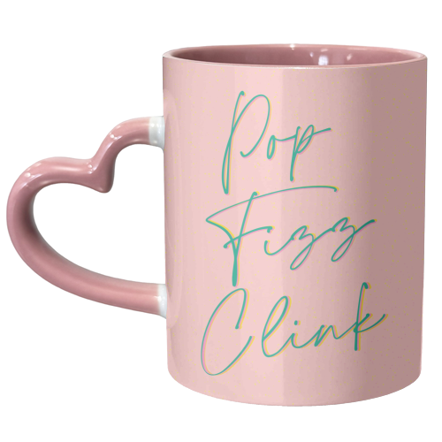Pop Fizz Clink - unique mug by Lisa Wardle