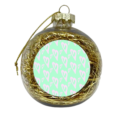 Pop heART - xmas bauble by Paige Cavill