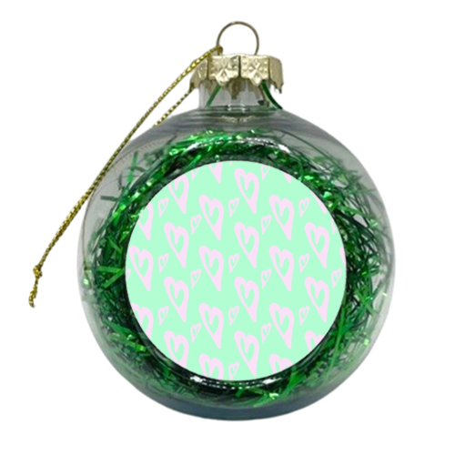 Pop heART - xmas bauble by Paige Cavill