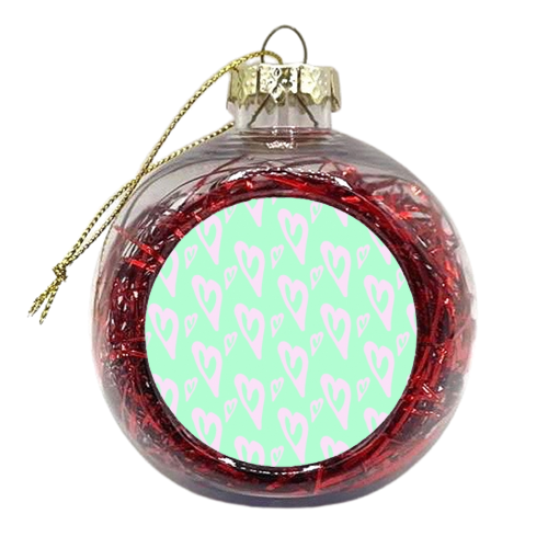 Pop heART - xmas bauble by Paige Cavill