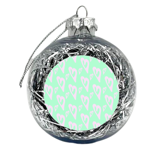 Pop heART - xmas bauble by Paige Cavill