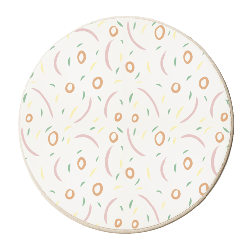 Pop Pattern - personalised beer coaster by Parys Gardener