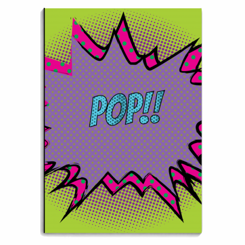 Pop!! - personalised A4, A5, A6 notebook by LozMac