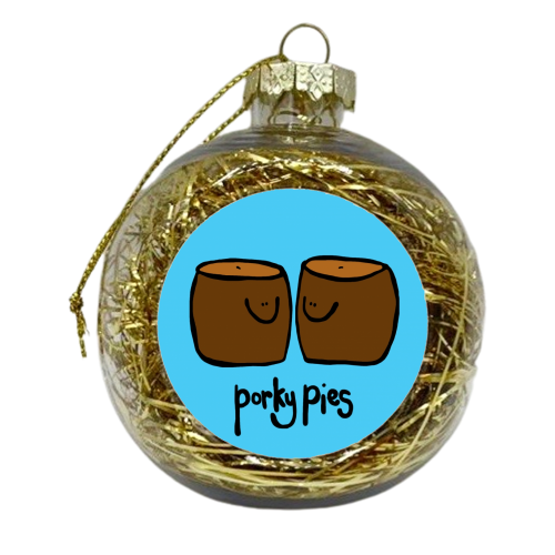 Porky Pies - xmas bauble by Emma Donovan
