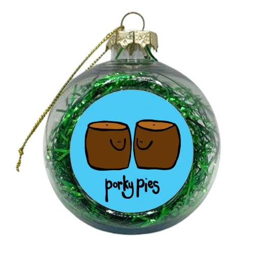 Porky Pies - xmas bauble by Emma Donovan