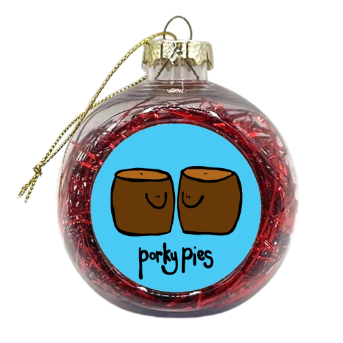 Porky Pies - xmas bauble by Emma Donovan