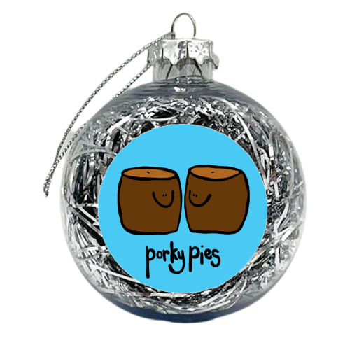 Porky Pies - xmas bauble by Emma Donovan