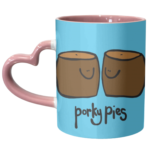 Porky Pies - unique mug by Emma Donovan