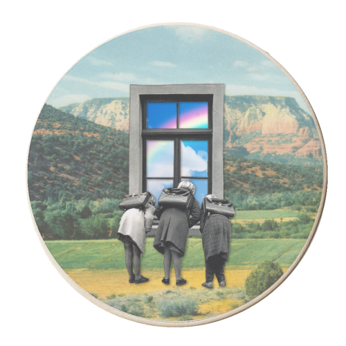 Portal of Possibilities - personalised beer coaster by OhMC! Designs