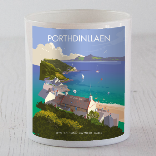Porthdinllaen, Wales - scented candle by Stephen Millership