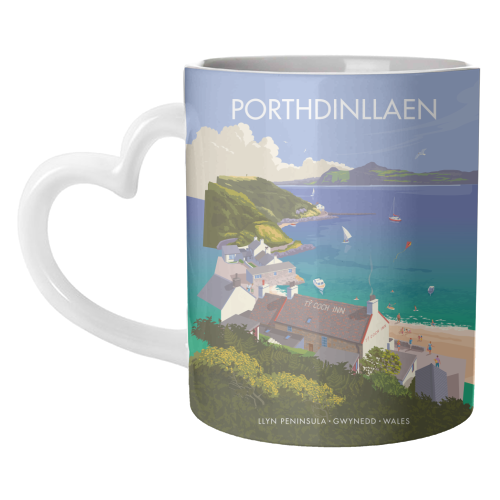 Porthdinllaen, Wales - unique mug by Stephen Millership