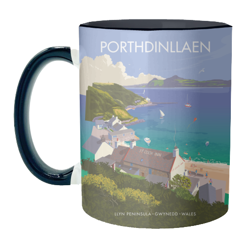 Porthdinllaen, Wales - unique mug by Stephen Millership