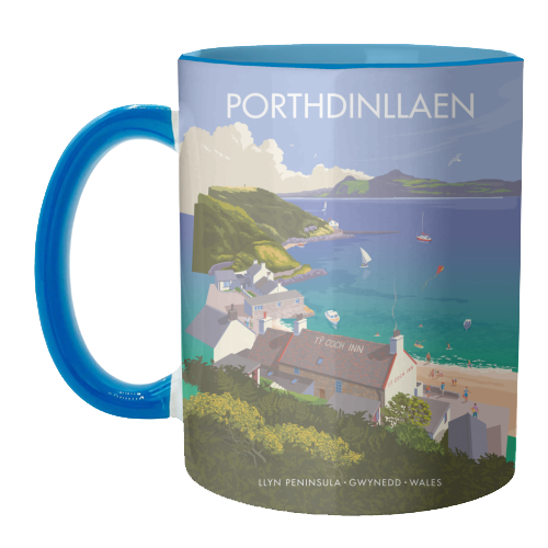 Porthdinllaen, Wales - unique mug by Stephen Millership